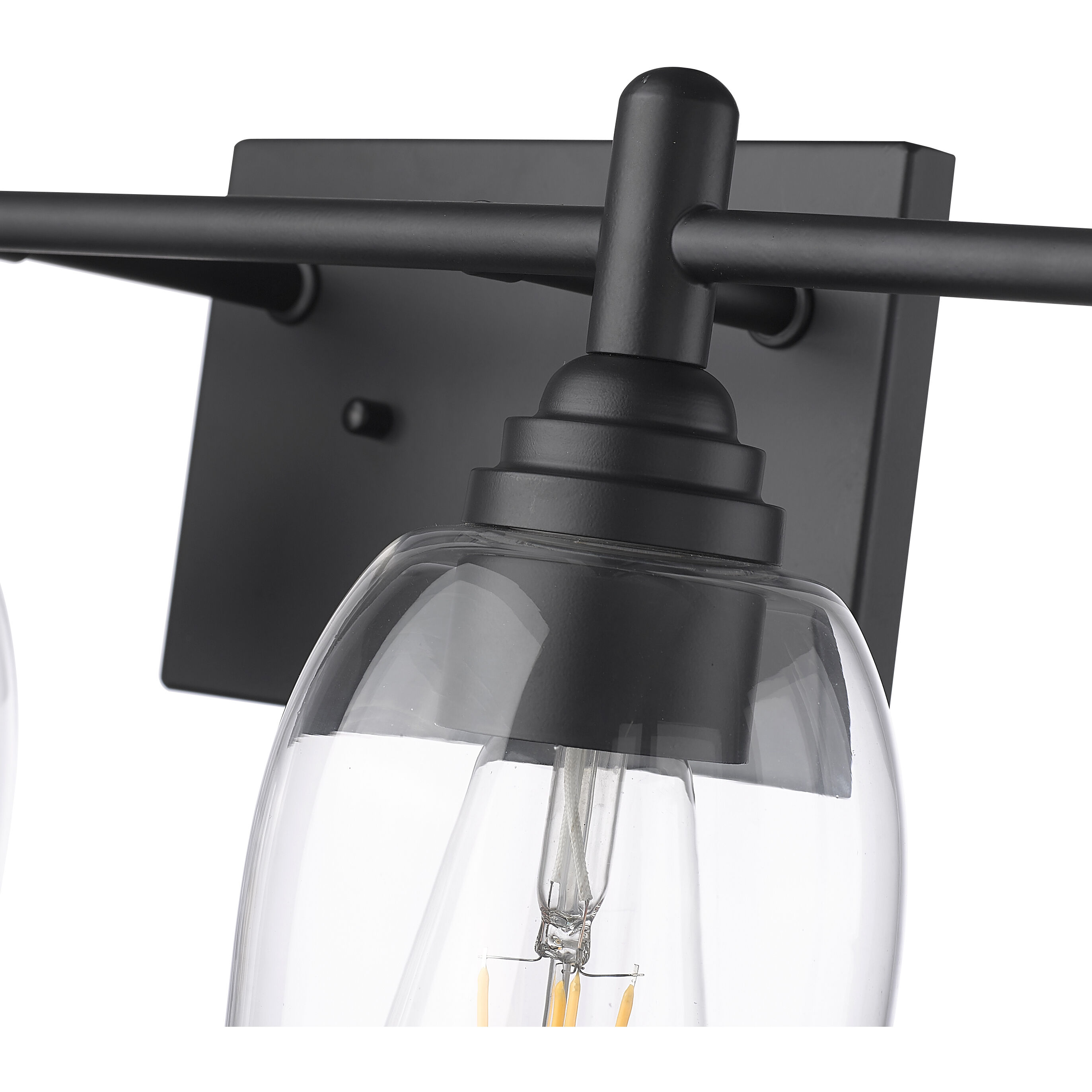 Arlett 4 Light 30.9 inch Matte Black Vanity Light Wall Light